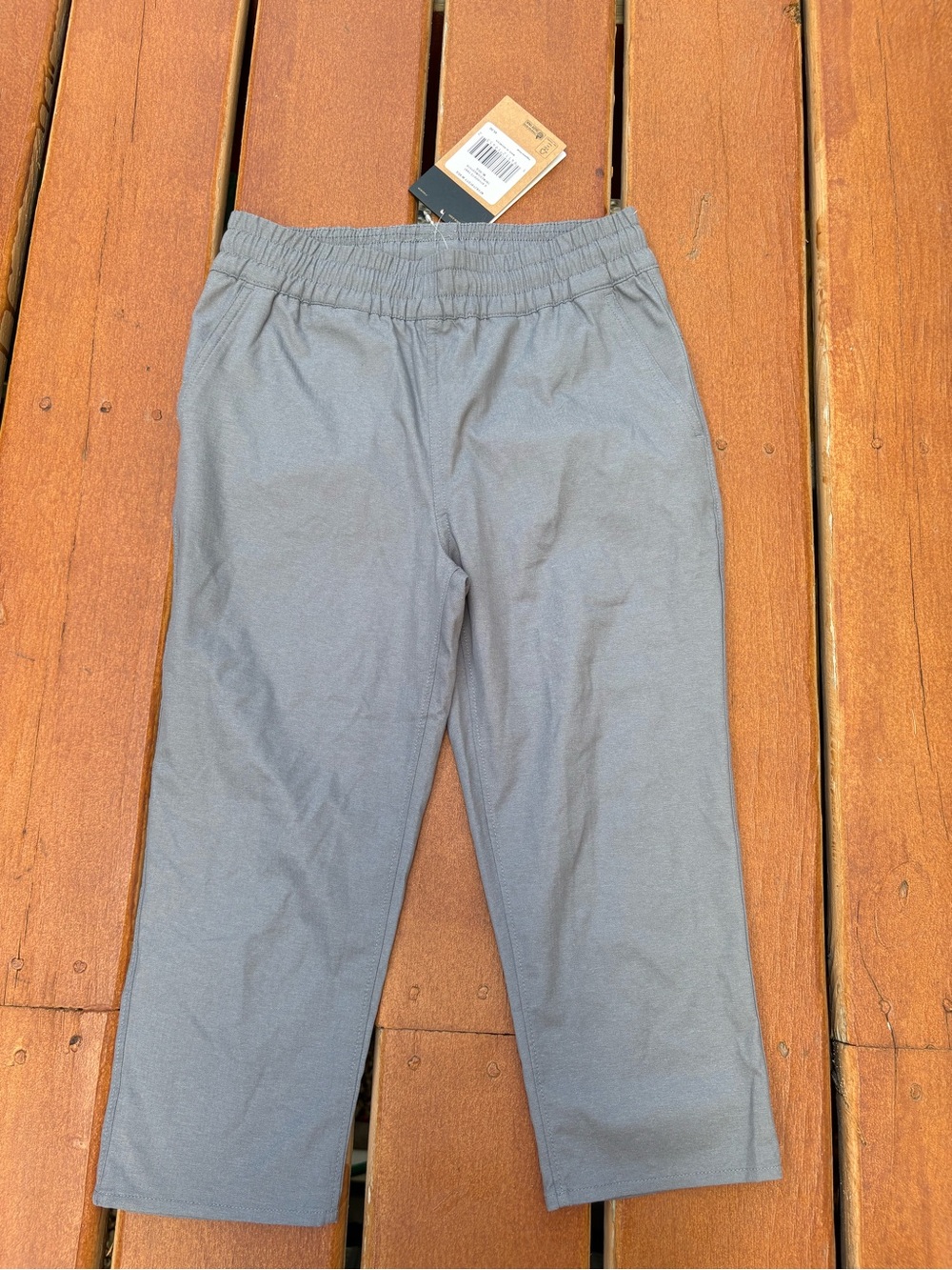 The North Face Girl Aphrodite Gray Elastic-Waist Pants Medium 10/12 Outdoor